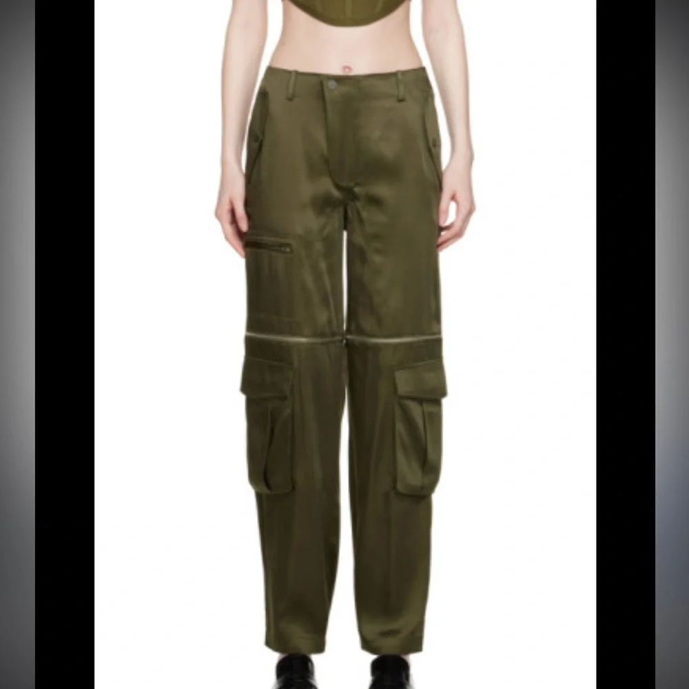 NWT Drae Khaki Aviator Trousers - Picture 1 of 9